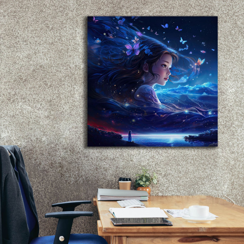 «In A Dream» par Cameron Gray, art mural sur toile, H 37 po x l 37 po x P 1,5 po