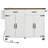 Farmhouse Kitchen Island with Power Outlet and Drop Leaf-1664336860