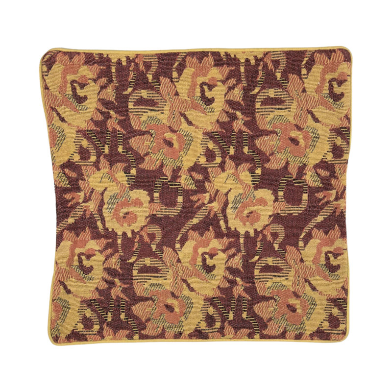 Amirya Floral Red Square Throw Cushion