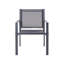 Garden Lounge Set with Table 4 Seater Castone Metal Dark Grey-718511658