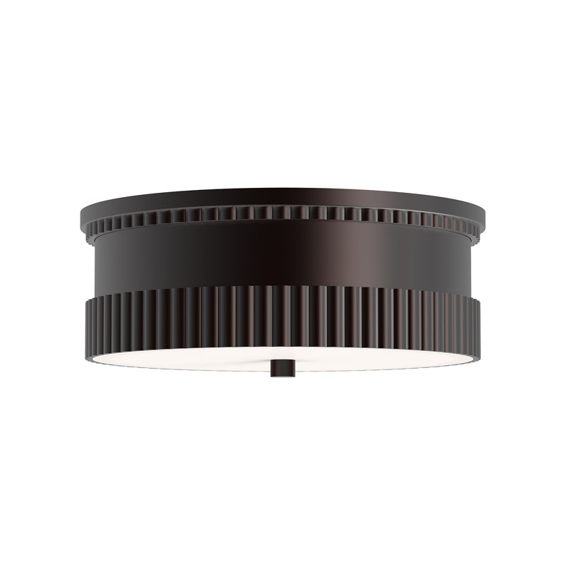 Rue Flush Mount, Warm Bronze