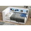 Lit de jour en bois avec tablettes de rangement, USB, DEL et lit gigogne-873780646