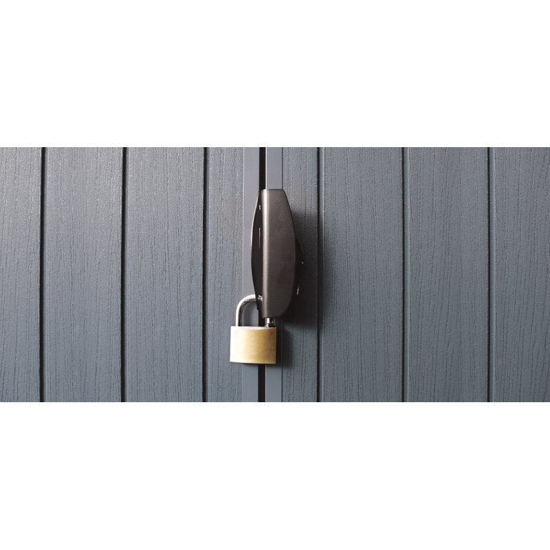 Graphite 6' x 8' Outdoor Storage Shed with Windows