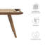 Banc en bois tressé 47 po Saoirse-99197825-99197827