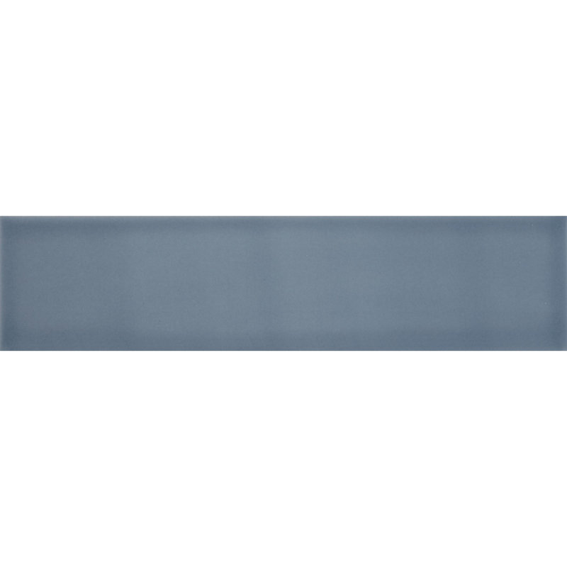 Curvaceous 3" x 12" Ceramic Wall Tile, Blue Haze