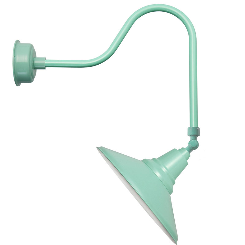 Luminaire de grange d’extérieur à del calla, 28.875" H x 14" W x 32" D, Jade