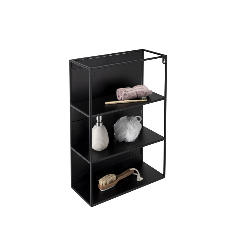 Steel Rectangle Mirror with Shelves