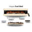 Vegas 72-Inch Wall Mounted Electric Fireplace | Venetian Stone | Fully Assembled | 3-Sided Panoramic Flame | Remote Control | Led Side Lights-1909790769