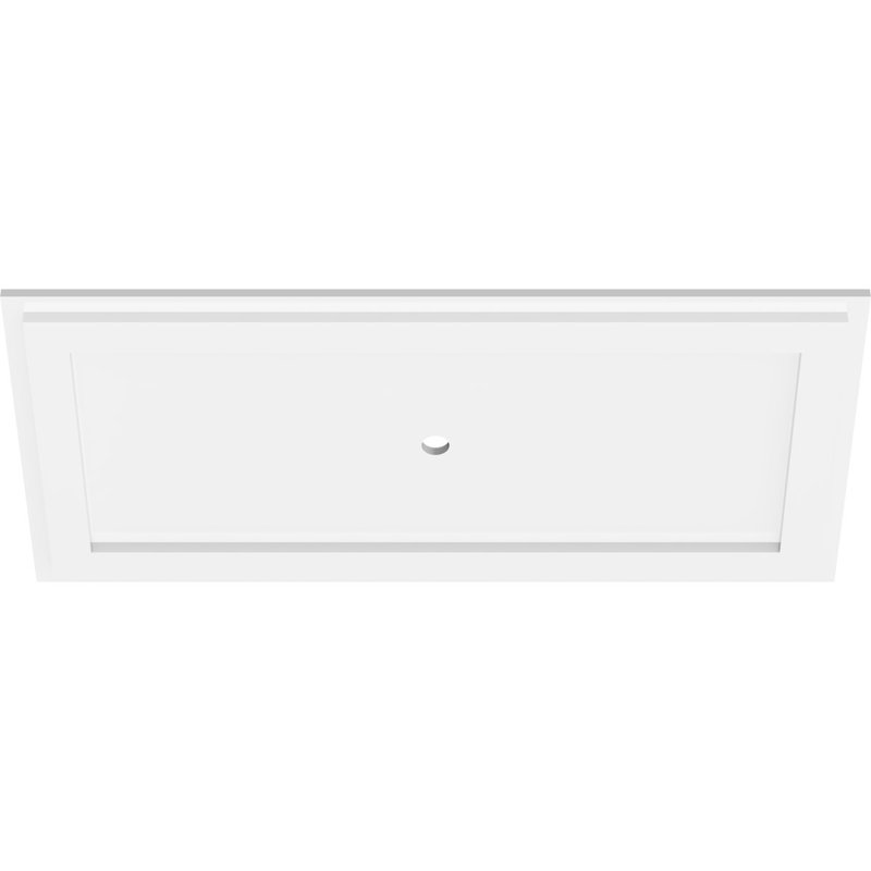 Médaillon de plafond contemporain en PVC de qualité architecturale, l 30 po x H 20 po x P 7 po x P 9 1/4 po x P 1 po
