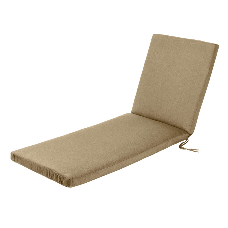 Eider & Ivory™ Sunbrella Outdoor Seat/Back Cushion 24'' W x 72'' D, Sand
