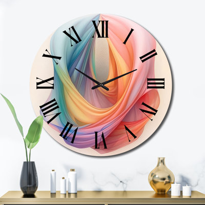 Geometry Of The Mind In Retro Turquoise II - Abstract Shapes Wall Clock