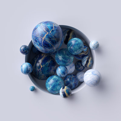 Marble Balls by Wacomka - Wrapped Canvas Print