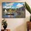 «The Road Bridge, Argenteuil» par Claude Monet - reproduction sur toile flottante-92471942-92471949