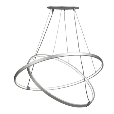 Crosley 1 - Light Silver LED Unique/Statement Pendant