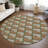 Machine Washable Indoor/Outdoor Lipman ACN2416 Geometric Rug-2078401904