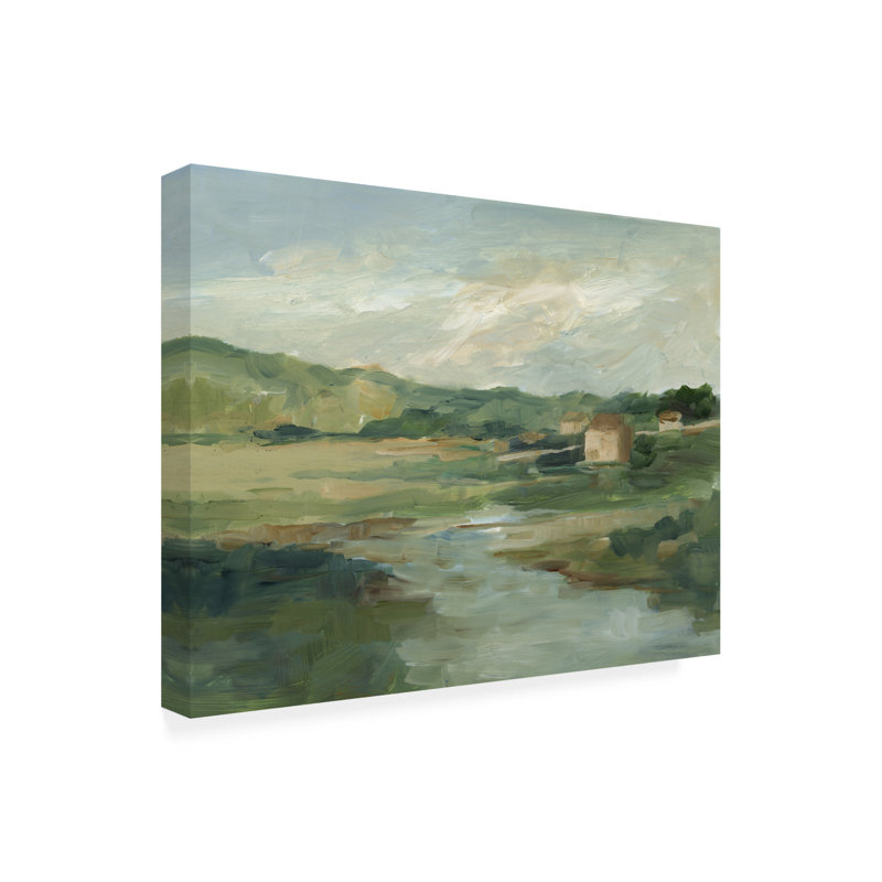Art mural sur toile tendue - «European European Landscape II» par Ethan Harper pour décoration de salon, de chambre à coucher ou de bureau - 14 x 19