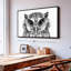 Impression sur toile chouette envoûtante-102358434
