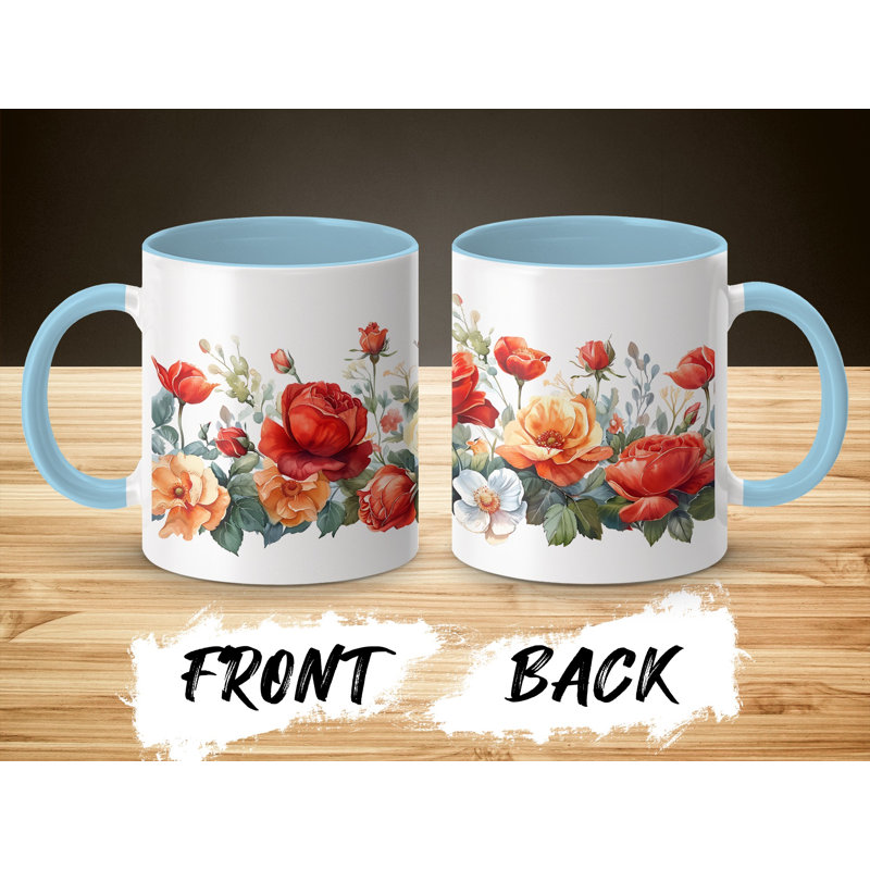 Ceramic Coffee Mug, Light Blue