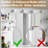 White Makeup Vanity With Mirror & LED Lights, Vanity Desk With 3 Color Lights For Women