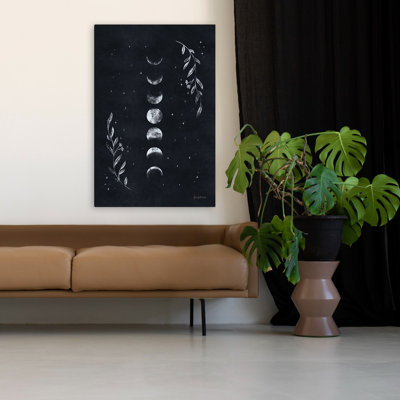 Art lunaire II - fleurs célestes noires