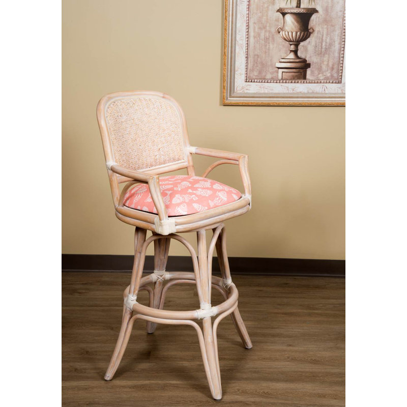 Daquante Swivel Upholstered Counter Stool, Bar Stool (30” Seat Height)