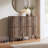 Aurel Mid-Century Modern 16-Pair Shoe Storage Cabinet with Fluted Sliding Doors-1011139251