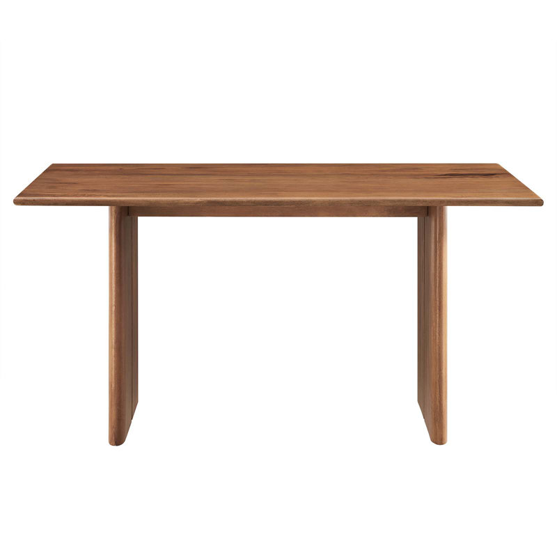 Amistad 60" Walnut Mango Wood Farmhouse Dining Table