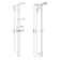 33.86” Solid Brass Multi Function Handheld Shower Head with Slide Bar