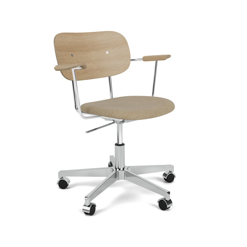 Co Swivel Task Chair, Silver, Acrylic Blend