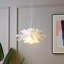 Luminaire suspendu 1 lumière fleur blanche-1567379638