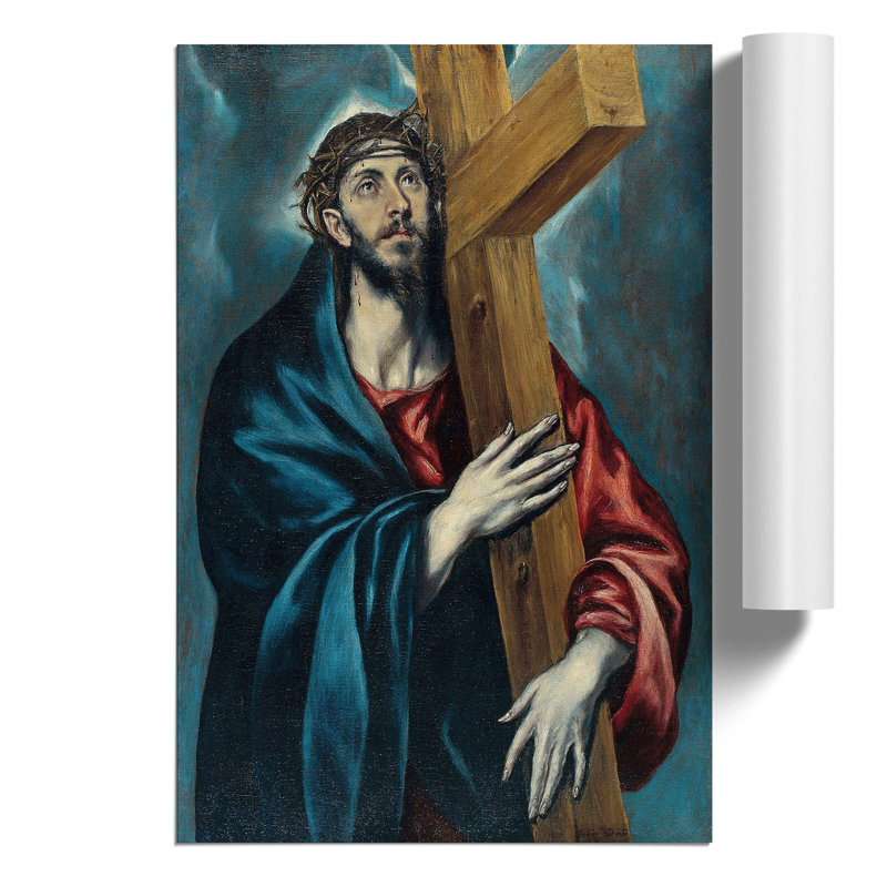 Christ Carrying the Cross by El Greco - Frameless Print, 42cm H x 30cm W x 0.1cm D