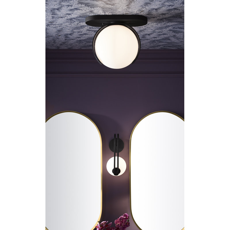 Kraga 13" 1 - Light Sconce, Matte Black