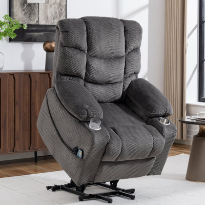 32.7'' Wide Power Lift Recliner Chair With Heat & Massage
