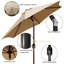 Parasol de marché avec manivelle Sujal Market-149198643