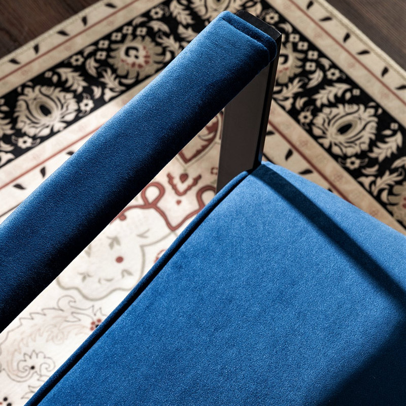 Fauteuil de bureau Mid Mid Century, Bleu