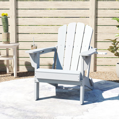 Ensemble de 2 chaises Adirondack inclinables en Hdpe inclinables améliorées avec porte-gobelet et fente pour téléphone - chaise de patio extérieure toutes saisons
