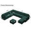 Canapé modulaire en velours l 143 po Wylodene-1618276032