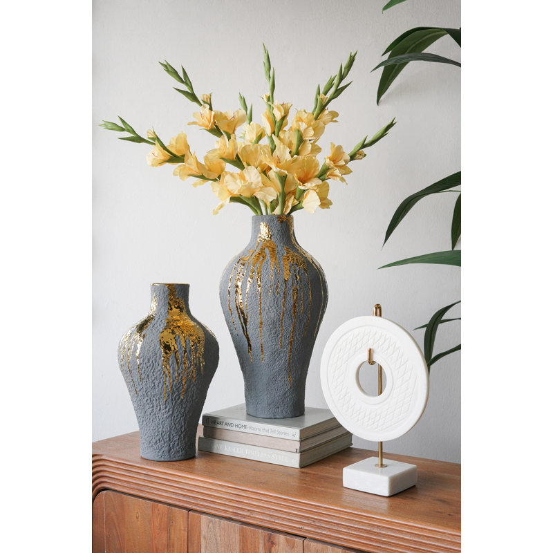 Vase 9 x 9 x 16,5 po, H 16,3 po x l 9,1 po x P 9,1 po