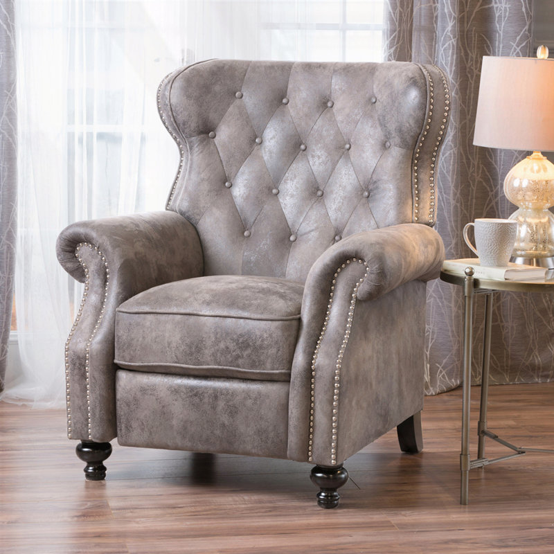 Fauteuil inclinable Accent, Microfibre brun gris