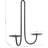 Double Arm Iron Candle Holder With Metal Wall Candle Holder