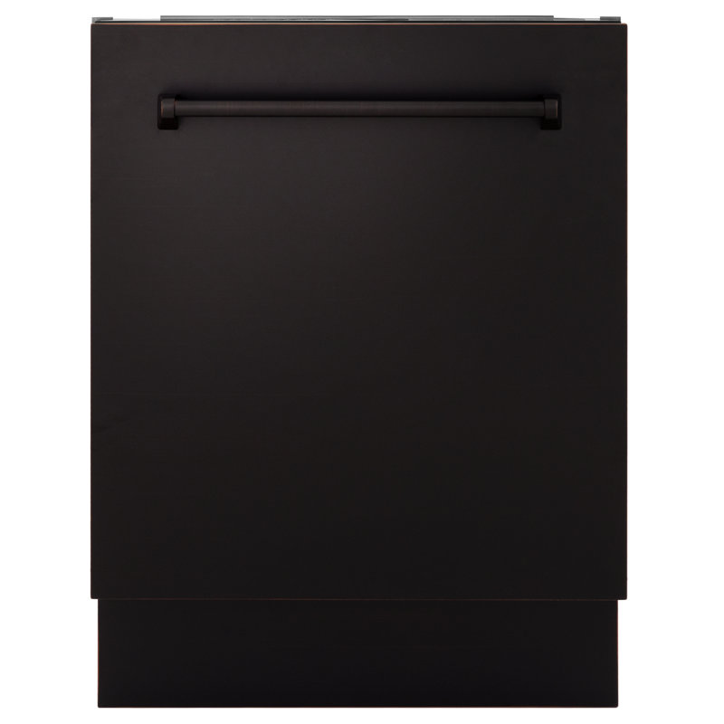 ZLINE 24 in. Tallac Series 3rd Rack Tall Tub Dishwasher, 51dBa, Oil Rubbed Bronze