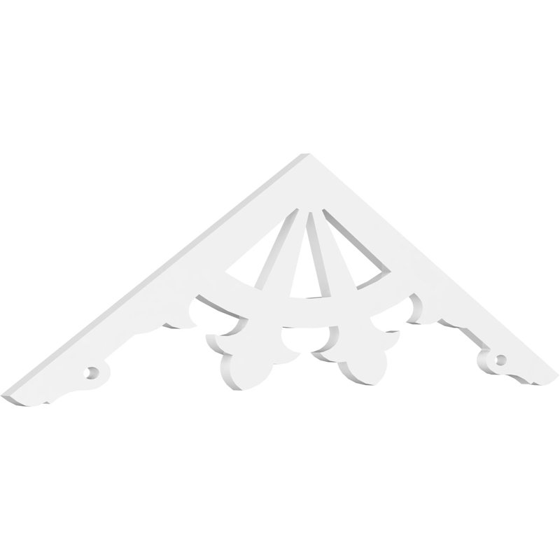Pignon en PVC de qualité architecturale Riley, H 20 po x l 60 po x P 1 po, 7 / 12