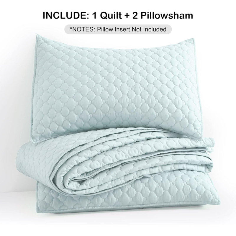 Courtepointe, courtepointe légère pour l'été en microfibre ultra-douce de style moderne, ensemble de couvre-lit matelassé à motif de nuages 2 pièces (1 courtepointe et 1 taie décorative)