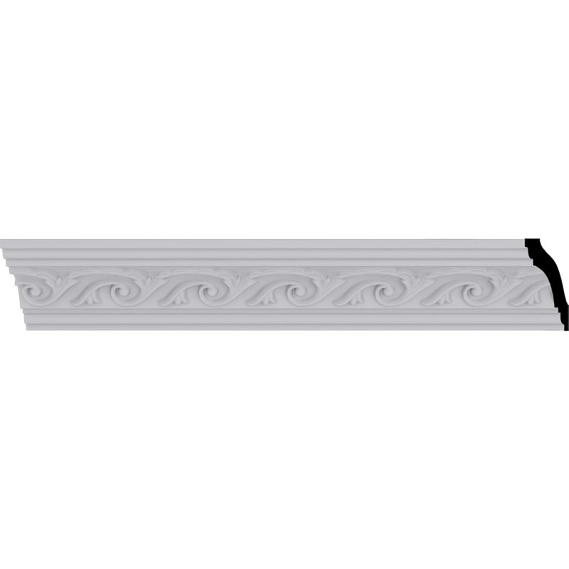 Versailles White Primed Urethane Crown Moulding 94.5 in