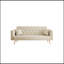 Canapé convertible de 71 pouces en velours beige rétro américain, convenant à un petit salon, une chambre à coucher ou un bureau-1765616746-1807402135