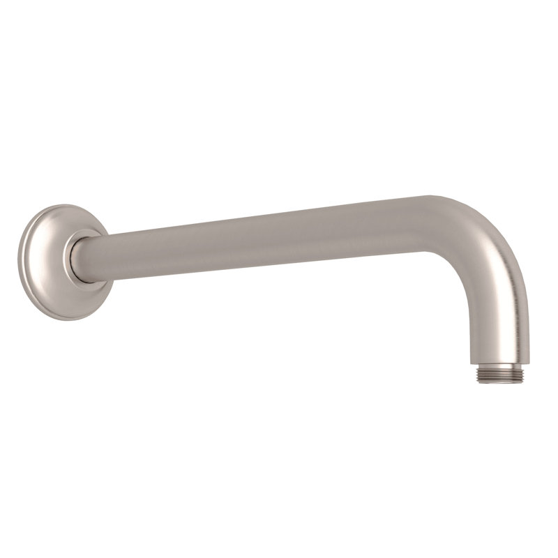 Rohl 12" Wall Mounted Shower Arm, Satin Nickel