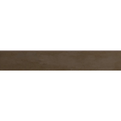 Literary License 24'' L x 4'' W Porcelain Concrete Look Bullnose Tile Trim