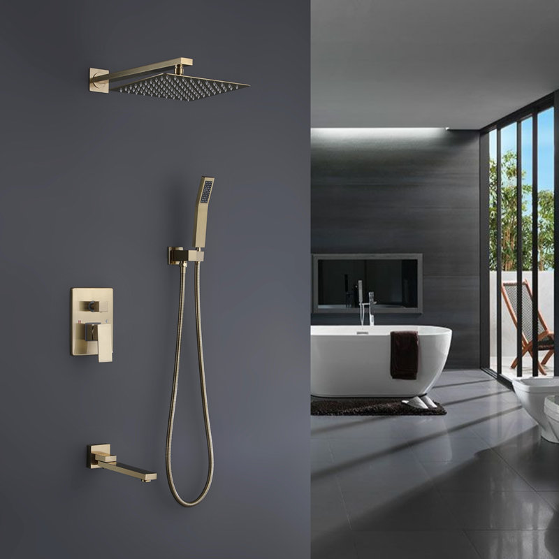 Système de douche complet avec valve brute