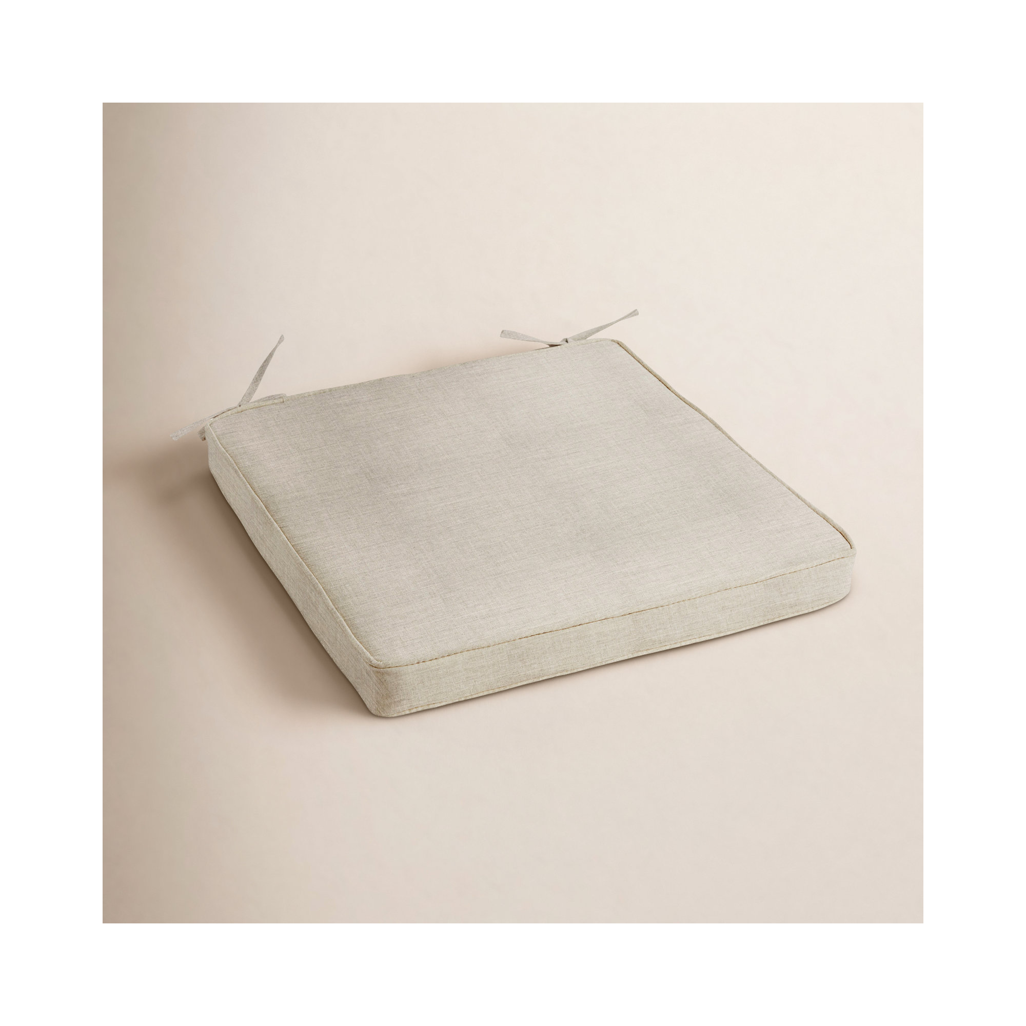 Sunbrella Outdoor Dining Chair Cushion, Cast Silver Sunbrella® Plainweave