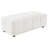 Nuss Boucle Upholstered Rectangular Ottoman Off White
